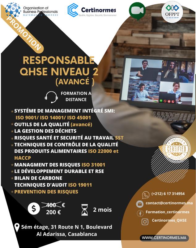 Responsable QHSE Niveau 2